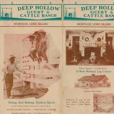 Deep Hollow Guest & Cattle Ranch Brochure, c. 1930s-1940s