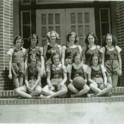 Montauk School's Girls Basketball Team, circa 1930s Peg Winski digital collection, Montauk Library Archives