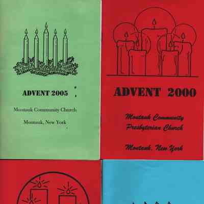 Montauk Community Church Advent Booklets | Nancy Pfund Montauk Community Church Collection, Montauk Library Archives