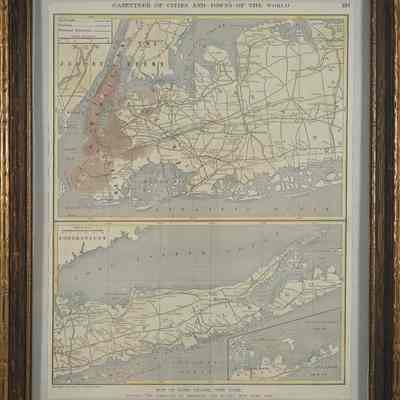 Map of Long Island, New York 1911