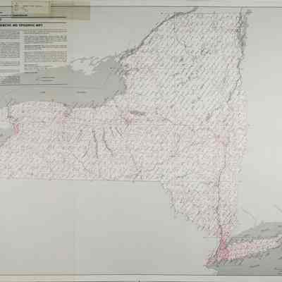 New York State Department of Transportation Index Map of 7.5 Minute Quadrangles, 1981