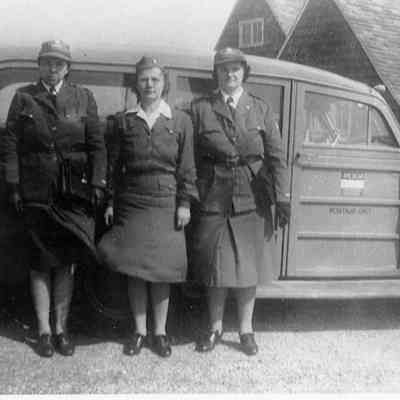 American Women's Voluntary Services, Syvertson, Conway and Windsor, World War II | Peg Winski digital collection, Montauk Library Archives