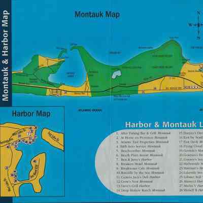 Montauk & Harbor Map, undated