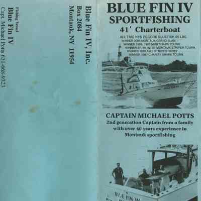 Blue Fin IV Sportfishing Brochure, 2007