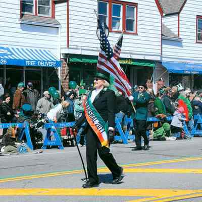 Joan Lycke as Grand Marshall of the 2011 St. Patrick's Day Parade in Montauk, New York | Montauk Library Archives: Joan Lycke as Grand Marshall of the 2011 St. Patrick's Day Parade in Montauk, New York | Montauk Library Archives