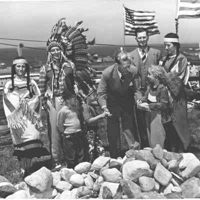 Indian Burial Ground Dedication, 1930s | Al Holden Collection, Montauk Library Archives