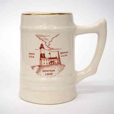 Montauk Light Souvenir Beer Stein