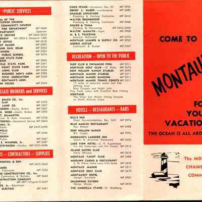 Montauk Directory published by the Montauk Chamber of Commerce | Montauk Library Archives