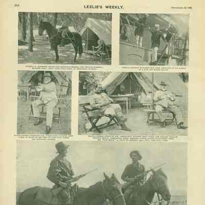 Leslie's Weekly Sept. 29, 1898 Rough Riders at Camp Wikoff | George Nama Collection, Montauk Library Archives