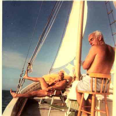 Perry Duryea and Henry Mund, circa 1970 | Montauk Library Archives