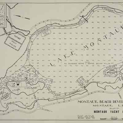 Montauk Beach Development Corp. Plan of Montauk Yacht Harbor, Montauk, NY, 1929, revised 1930