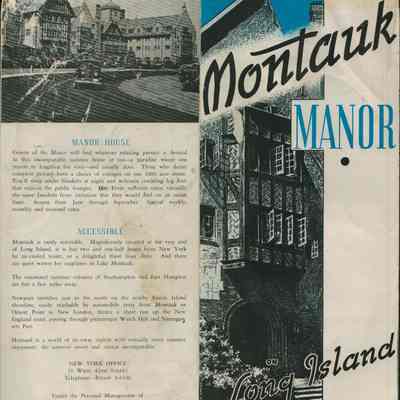 Montauk Manor on Long Island brochure