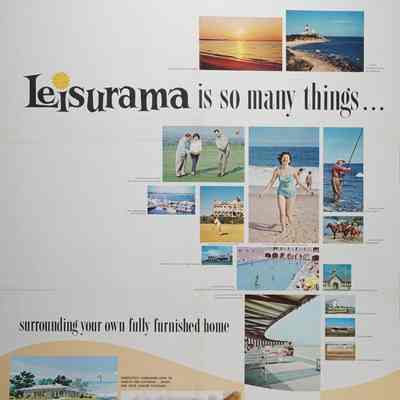 Leisurama fold-out brochure and poster,