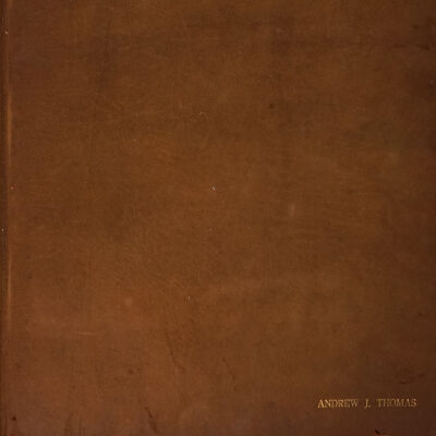 Album cover | Andrew J. Thomas - Jackson Estate Album, Montauk Library Archives.