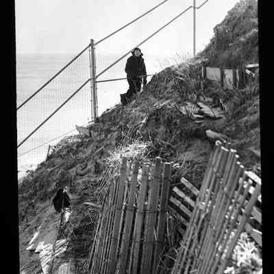 Georgina Reid at the Montauk Point Lighthouse | Al Holden Collection, Montauk Library Archives