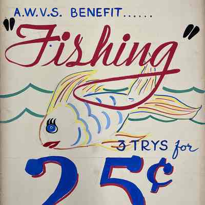 American Women's Voluntary Services Benefit Signage | Montauk Library Archives: American Women's Voluntary Services Benefit Signage | Montauk Library Archives
