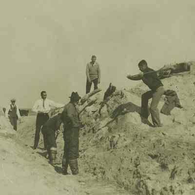 Cutting Lake Montauk Inlet into Block Island Sound, c. 1920s | Montauk Library Archives