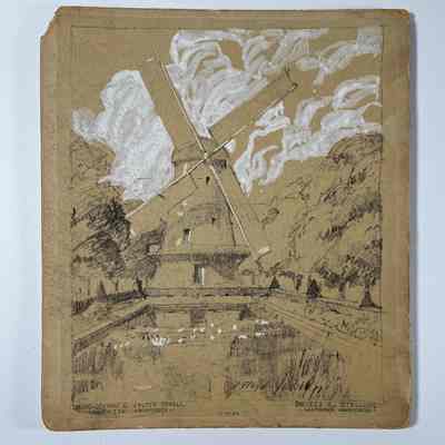 Windmill drawing, 1934