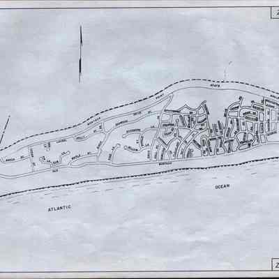 Zone Map of Montauk Fire District, Town of East Hampton, Suffolk County, New York
