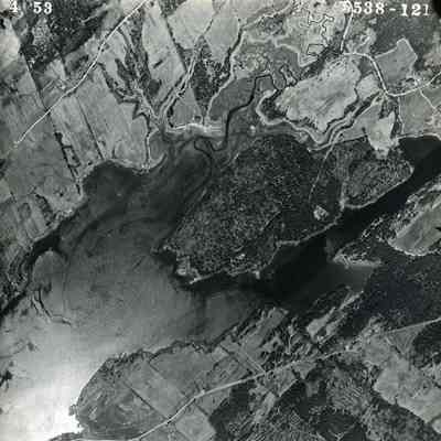 An aerial photo of part of the New Meadows River. 5/4/1953