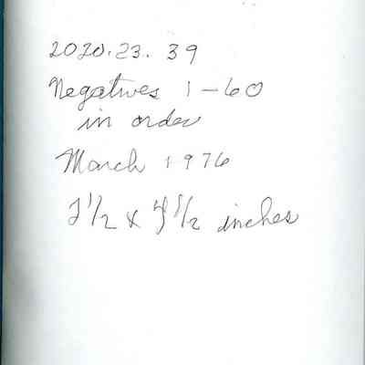 Envelope of Negatives from the Flood of 1936