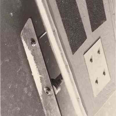 A photo view of a blade on a wind surfing ice boat. 1/17/1992.