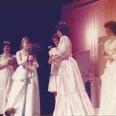 A color photograph of Kelley Donovan Brunswick Teen Queen 1984.