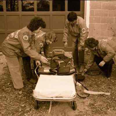 A photo view of Cundy's Harbor ambulance crew.