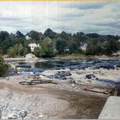 Androscoggin River looking towards the Topsham side