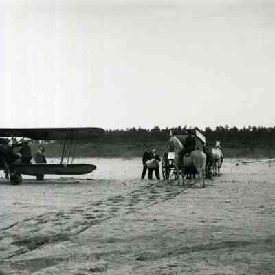 Stage Coach Delivering Air Mail