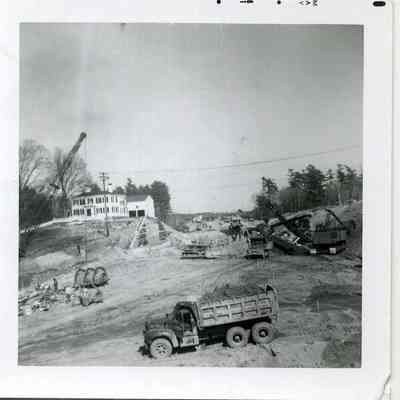 Building of Route 1 underpass, 1961