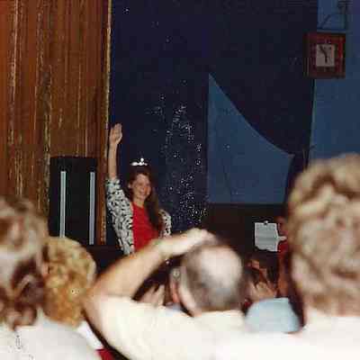 Lisa Kelly 1988 BTQ (Brunswick Teen Queen), being introduced