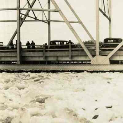 Ice in the river 1936 flood