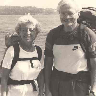 Unidentified woman, man