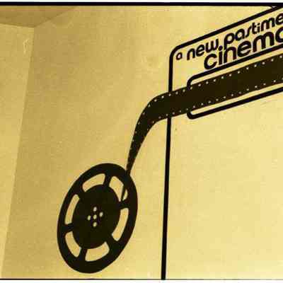 A photo view of the symbol of the Evening Star Theater. 9/1979.