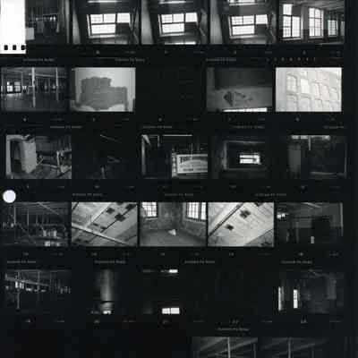 A sheet of small photos inside Cabot Mill.