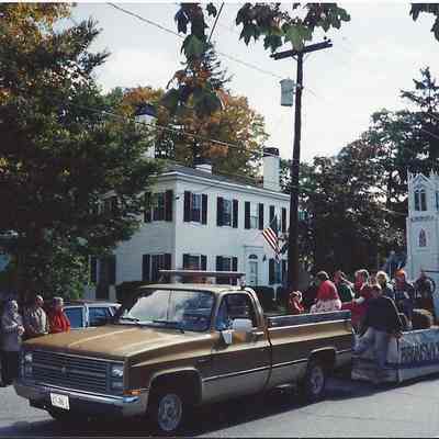 First Parish Church float in Brunswick's 250th Anniversary Parade