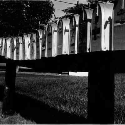 Mail boxes at Linnhaven Park.