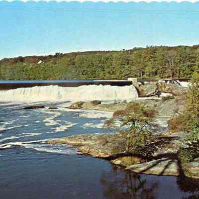 A picture postcard of the Androscoggin River