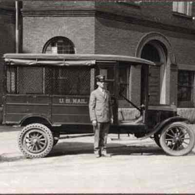 U.S. Mail truck
