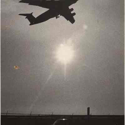 A photo view of a C-5A cargo plane. 1/9/1992.