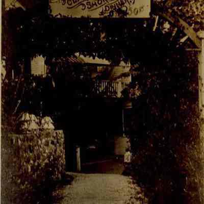 Archway to the Germania Hotel