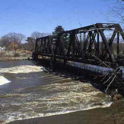 Black Bridge during the 1987 flood.