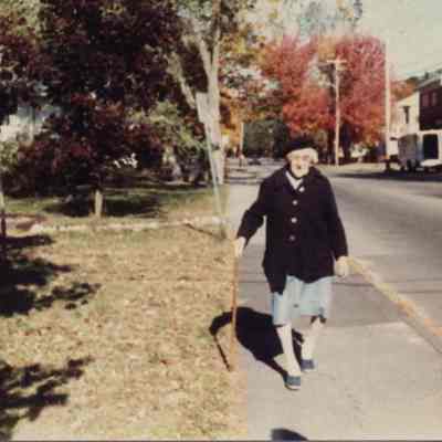 Lady Walking Down Harpswell Street