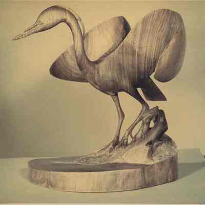 White Ibis Sculpture