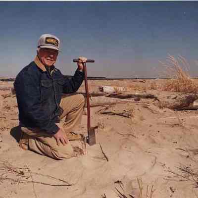 A photo view of Edwin A. Springer. 4/17/1990.