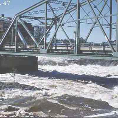 Flood Waters under the Frank J. Wood Bridge