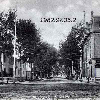 A picture postcard view of Pleasant Street. 7/22/1904