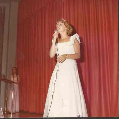 Becky opening the second half of the pageant.