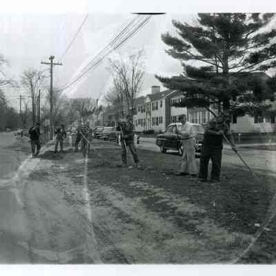 Raking Bowdoin Court